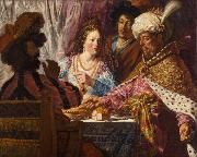 Jan lievens The Feast of Esther (mk33) oil painting reproduction